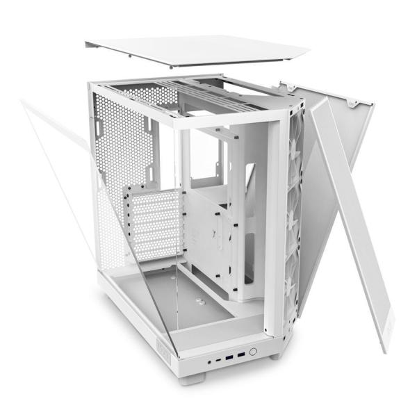 Кутия NZXT H6 Flow Matte White - Middle Tower