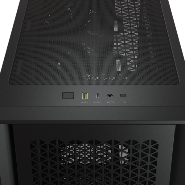Кутия Corsair 4000D Airflow Mid Tower, Tempered Glass, Черна