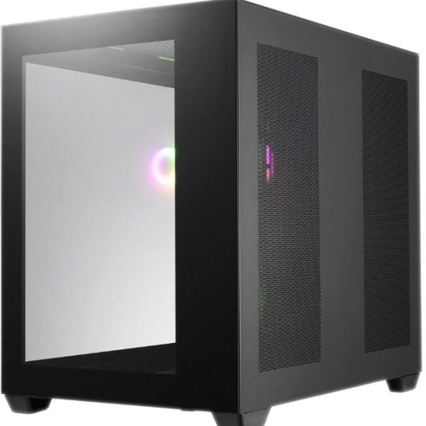 Кутия FSP CMT380 Black ARGB TG, ATX Mid Tower, Черна