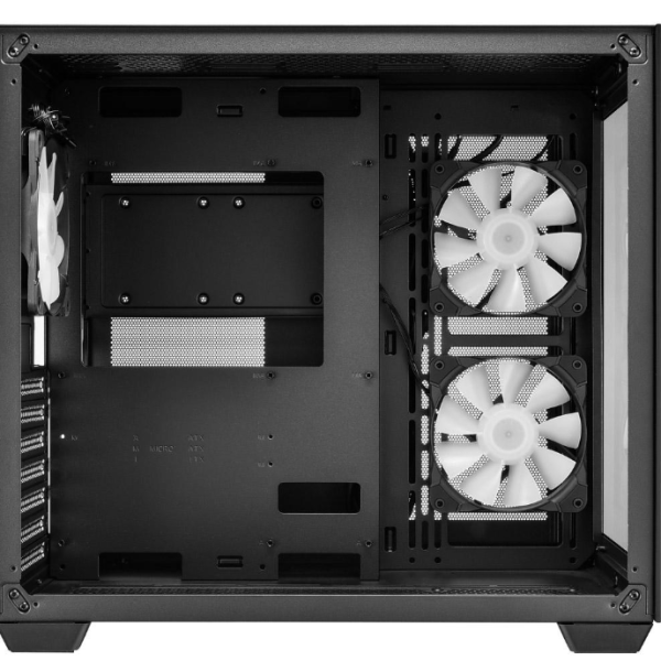 Кутия FSP CMT380 Black ARGB TG, ATX Mid Tower, Черна