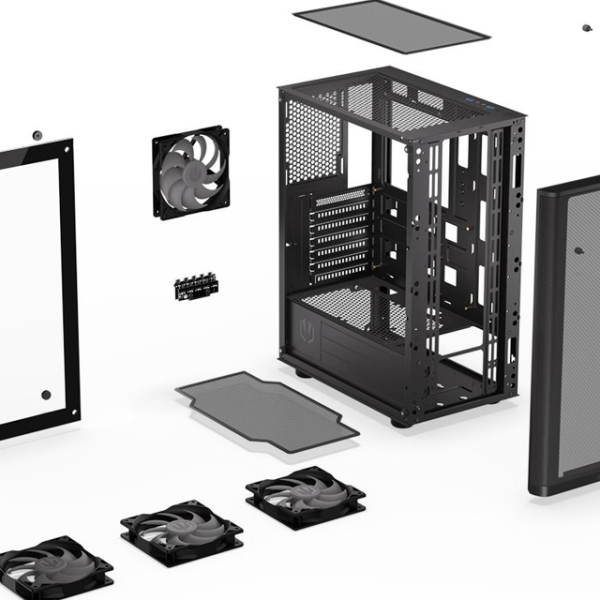 Кутия ENDORFY Ventum 200 ARGB - Middle Tower