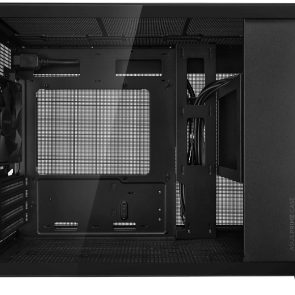 Кутия ASUS PRIME AP201 Tempered Glass, Micro ATX - Black