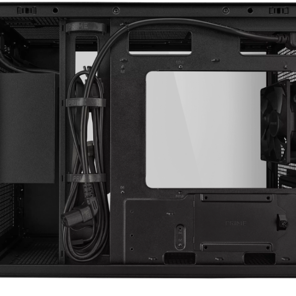 Кутия ASUS PRIME AP201 Tempered Glass, Micro ATX - Black