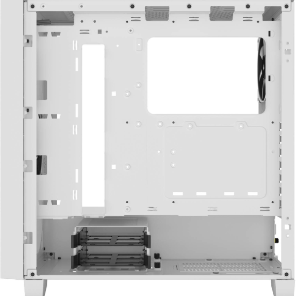 Кутия Corsair 3000D Airflow Mid Tower, Tempered Glass, Бял