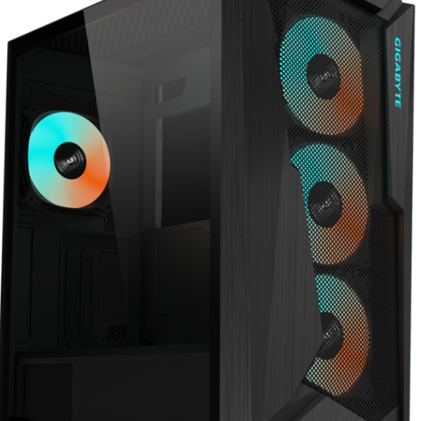 Кутия Gigabyte C301 Black V2, TG, Mid-Tower