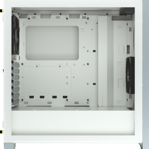 Кутия Corsair 4000D Airflow Mid Tower, Tempered Glass, Бяла