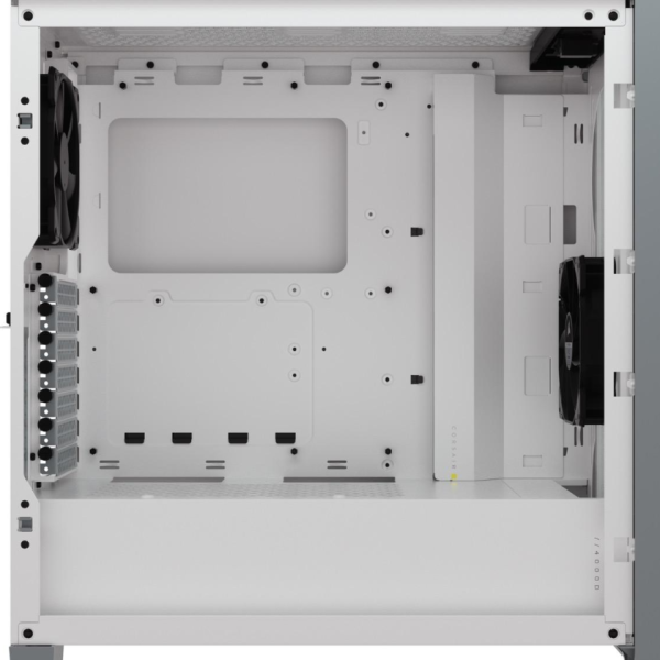 Кутия Corsair 4000D Airflow Mid Tower, Tempered Glass, Бяла