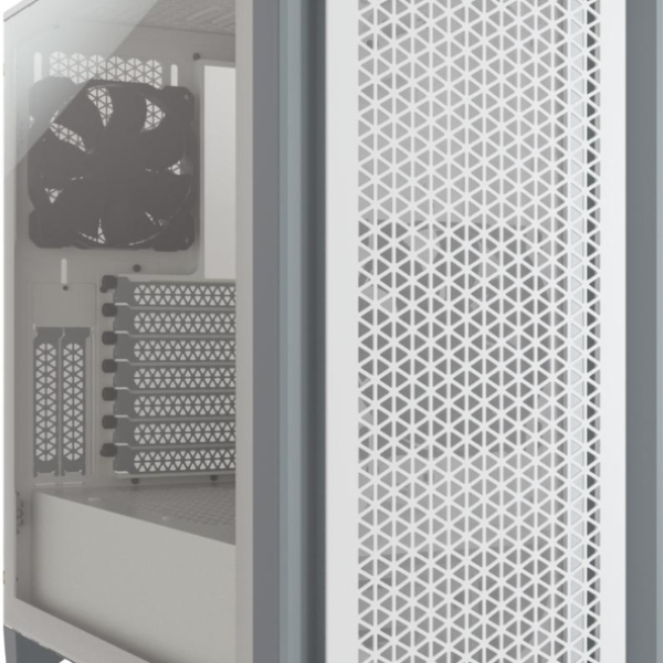 Кутия Corsair 4000D Airflow Mid Tower, Tempered Glass, Бяла