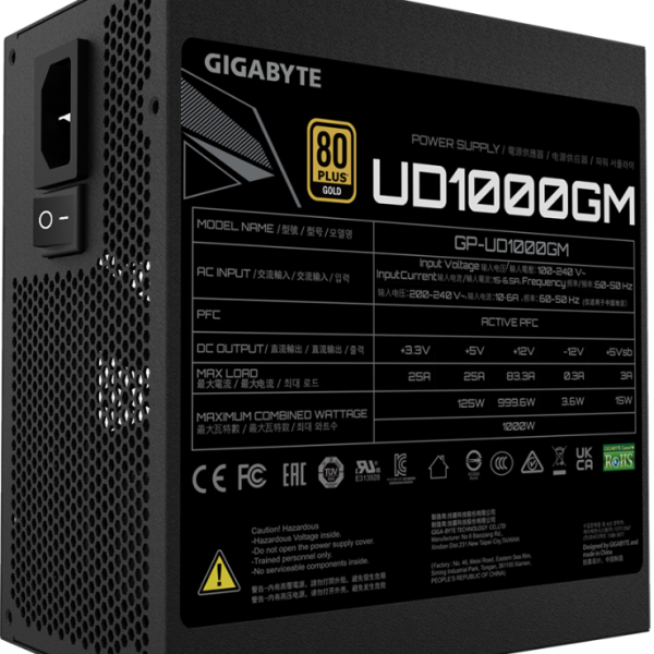 Захранващ блок Gigabyte UD1000GM, 1000W