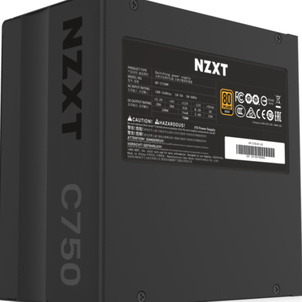 Захранващ блок NZXT C750, 750W 80+ Gold