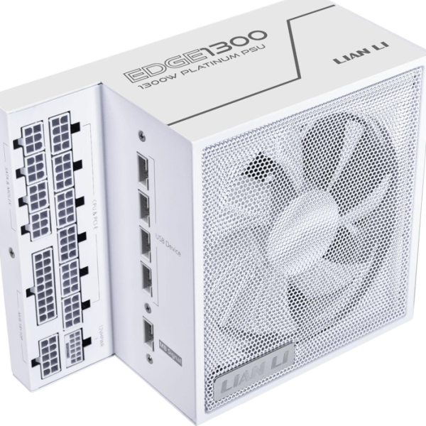 Захранващ блок Lian Li EDGE EG1300 White 1300W 80+ Platinum PCIe 5.1, ATX 3.1