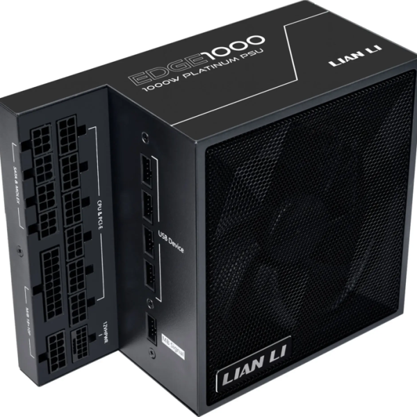 Захранващ блок Lian Li EDGE EG1000 Black 1000W 80+ Platinum PCIe 5.1, ATX 3.1