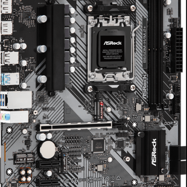 Дънна платка ASROCK B650M-H/M.2+, Socket AM5, 2xDDR5