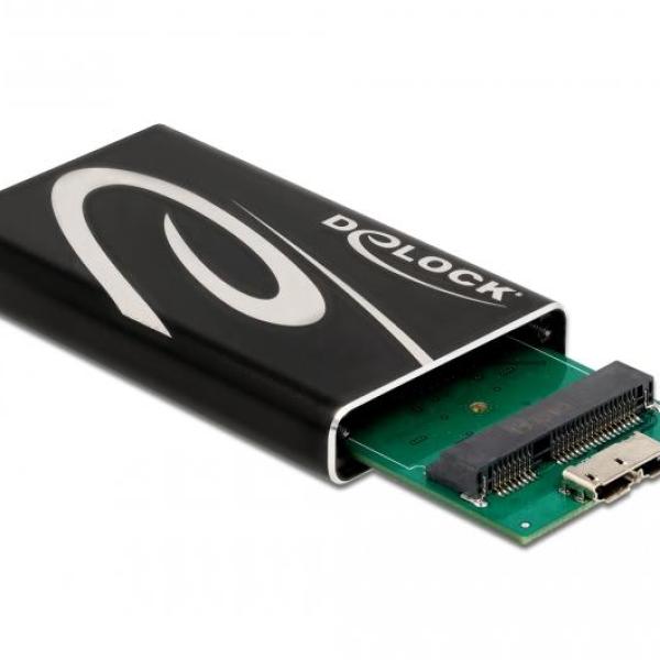 Чекмедже Delock 3.5″, За 1 x 2.5″ SATA HDD / SSD, Черен