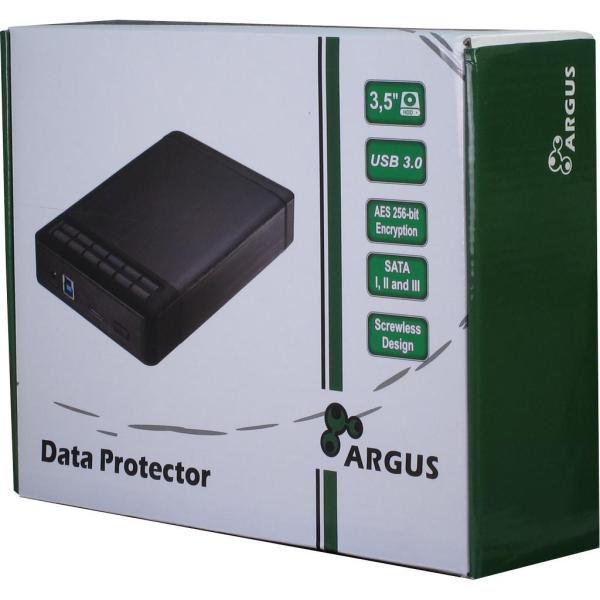 Чекмедже за твърд диск Inter-Tech Argus GD-35LK01 3.5" USB 3.0, 256-bit AES Encryption