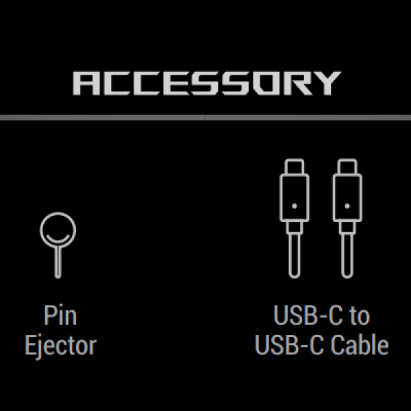 Чекмедже за SSD ASUS ROG Strix Arion Lite, Черен