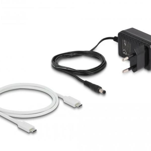 Станция Delock USB-C, За 2 x M.2 NVMe PCIe SSD, Клониране