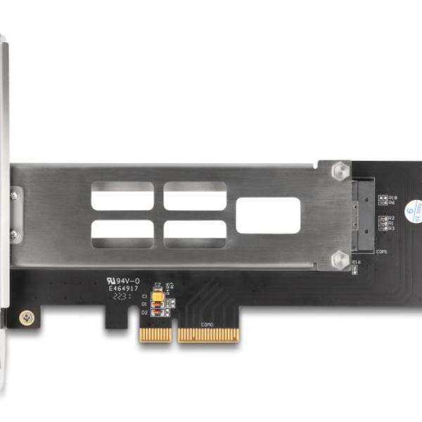 Вътрешна тава Delock, PCI Express Card за 1 x M.2 NVMe SSD - Low Profile Form Factor