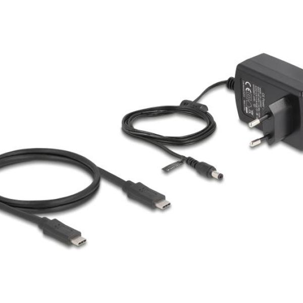 Външна докинг станция Delock, За 2 x SATA HDD / SSD, USB-C