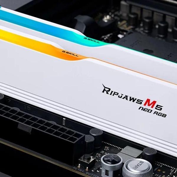 Памет G.SKILL Ripjaws M5 Neo RGB White 32GB(2x16GB) DDR5-6000