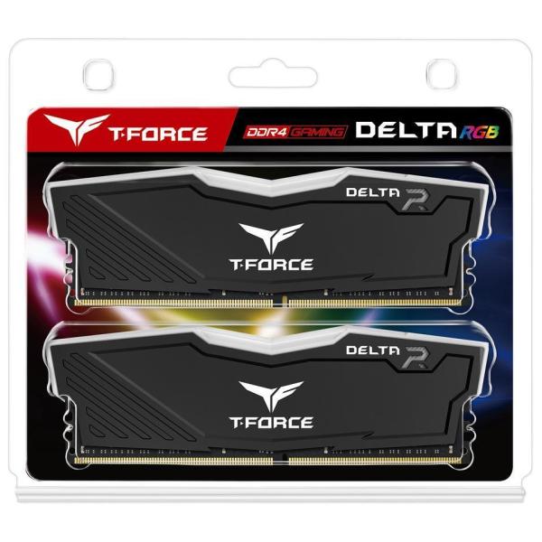 Памет Team Group T-Force Delta RGB Black DDR4 16GB (2x8GB) 3600MHz 1.35V