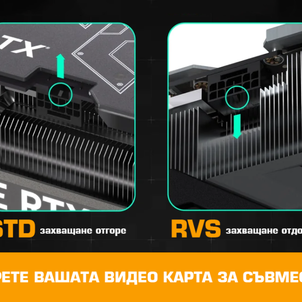 EZDIY-FAB адаптер за видеокарта 12VHPWR 600W - RVS 180° White