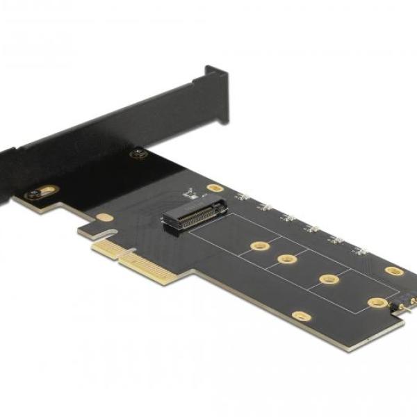 Карта за разширение на слотове Delock, PCI Express x4 към 1 x internal NVMe M.2 Key M, RGB LED, Low Profile