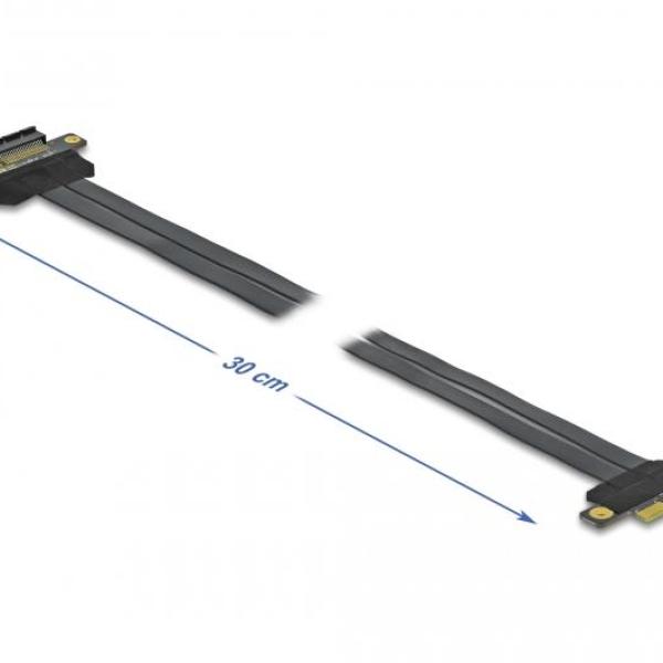 Riser карта DeLock, PCI Express x4 към x4, 30 см.