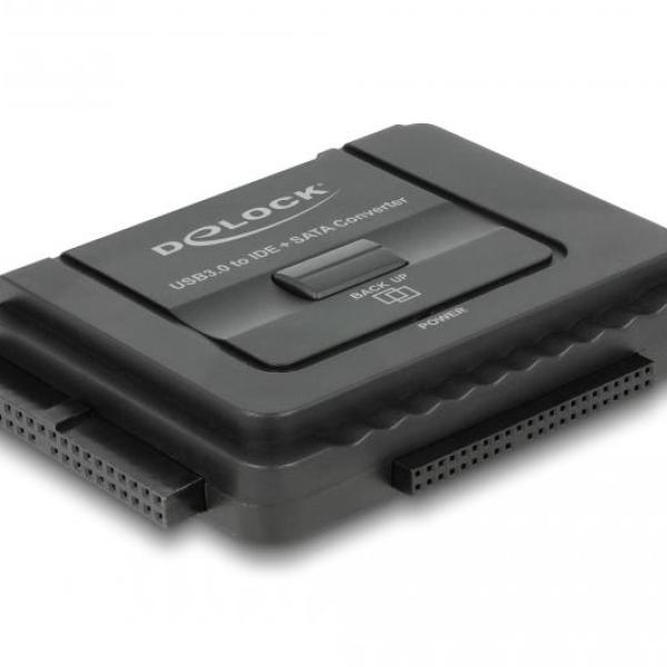 Конвертор Delock, USB 5 Gbps - SATA 6 Gb/s / IDE 40 pin / IDE 44 pin, backup функция