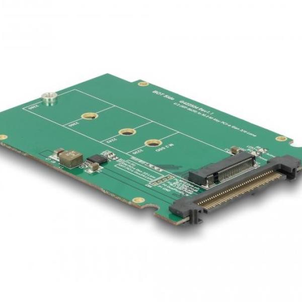 Конвертор DeLock, U.2 SFF-8639 - M.2 NVMe Key M, 2.5"