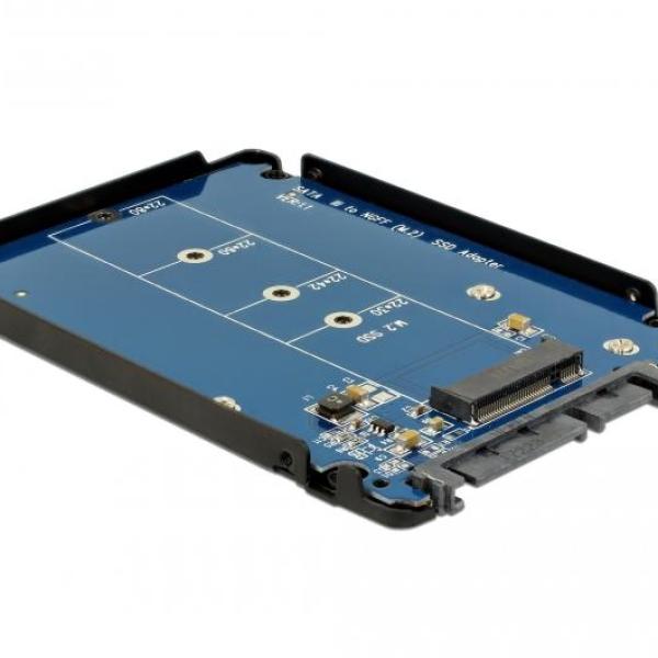 Конвертор DeLock, SATA 22 pin - M.2 с чекмедже, 2.5"