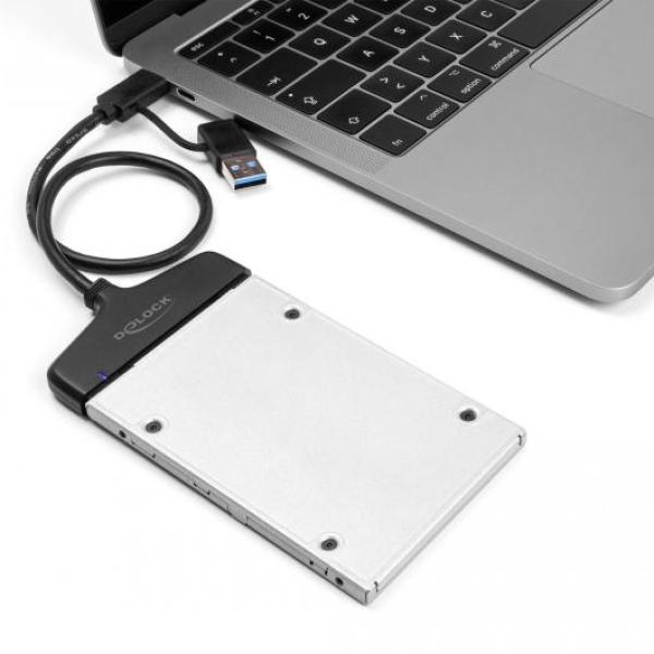 Конвертор Delock, USB-C / USB-A - SATA 6 Gb/s