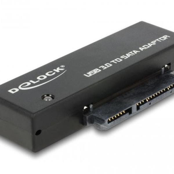 Конвертор Delock, SuperSpeed USB 5 Gbps (USB 3.2 Gen 1) - SATA 6 Gbps, Вкл. захранване
