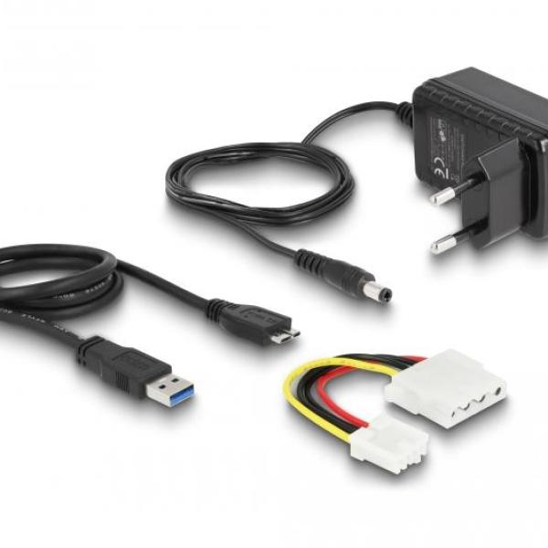 Конвертор Delock, USB 5 Gbps - SATA 6 Gb/s / IDE 40 pin / IDE 44 pin, backup функция