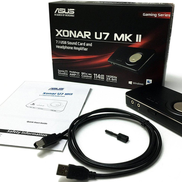 Звукова карта ASUS Xonar U7 MKII 7.1, USB, 114db, SNR