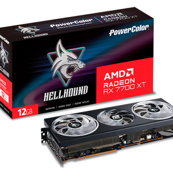 Видео карта POWERCOLOR RX 7700 XT Hellhound 12GB GDDR6