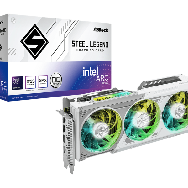 Видео карта ASRock Intel ARC B580 Steel Legend 12GB OC