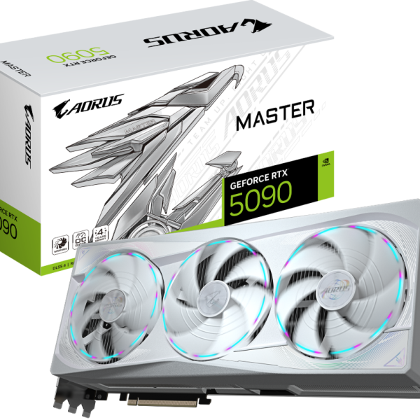 Видео карта GIGABYTE AORUS RTX 5090 MASTER ICE 32GB GDDR7