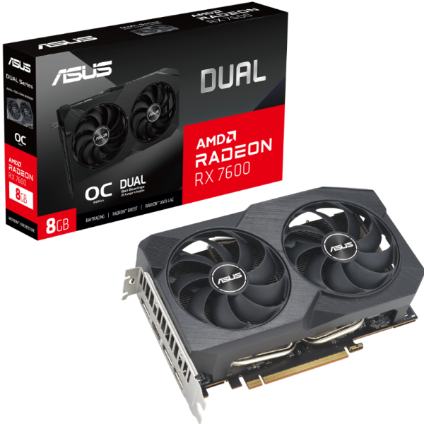 Видео карта ASUS DUAL RX 7600 V2 OC Edition 8GB GDDR6