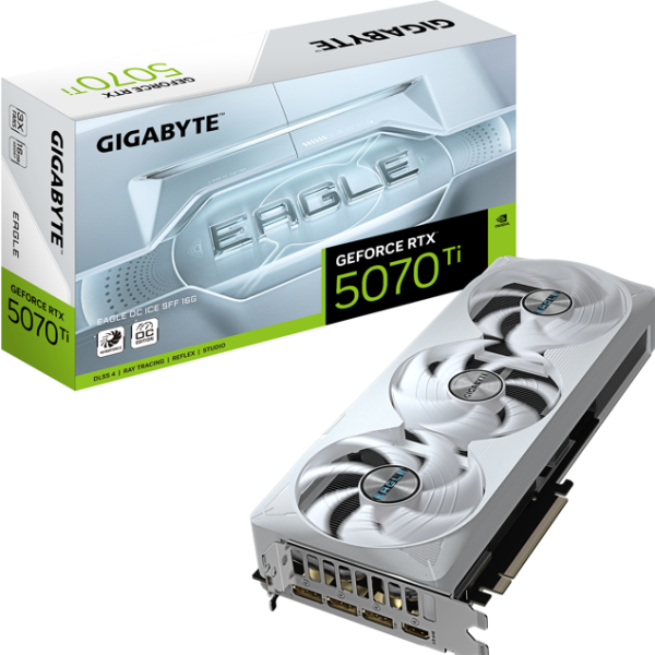 Видео карта GIGABYTE RTX 5070 TI EAGLE ICE OC SFF 16GB GDDR7