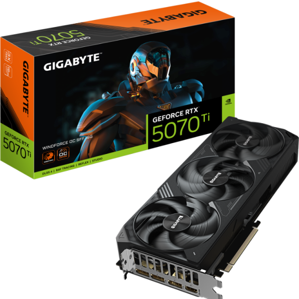 Видео карта GIGABYTE RTX 5070 TI WINDFORCE OC SFF 16GB GDDR7