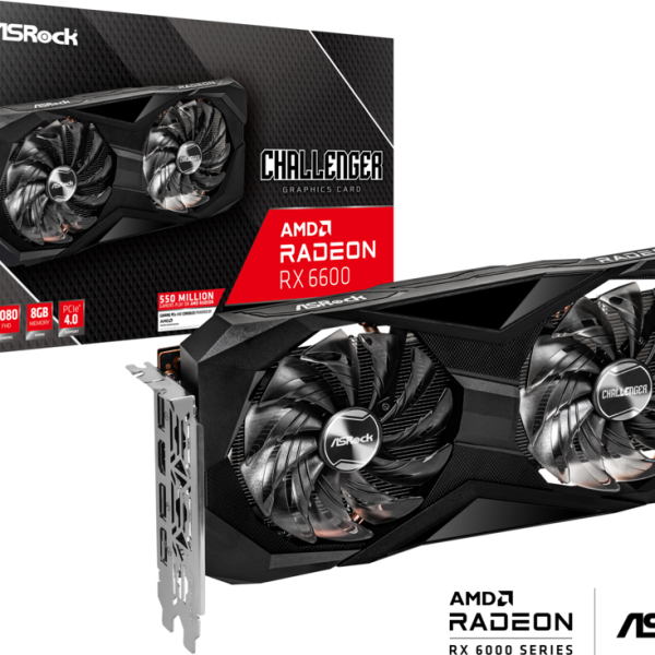 Видеокарта ASRock AMD Radeon RX 6600 Challenger D 8GB
