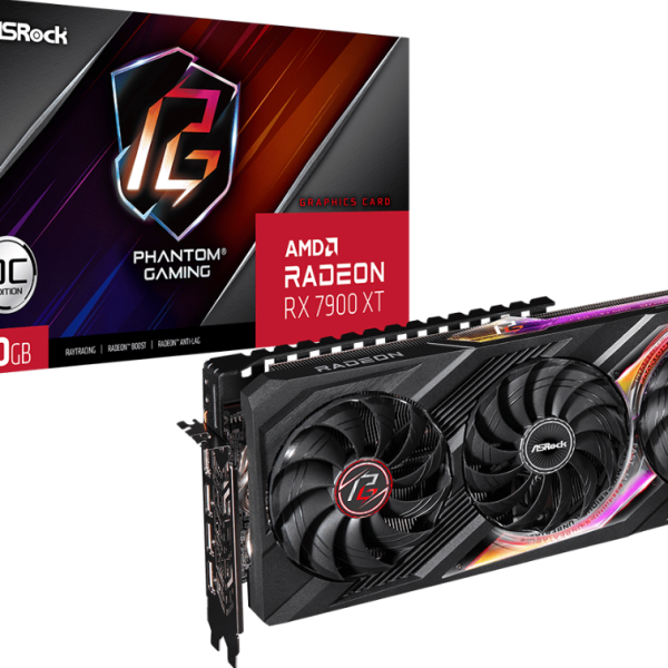 Видео карта ASROCK RX 7900 XT Phantom Gaming OC 20GB GDDR6