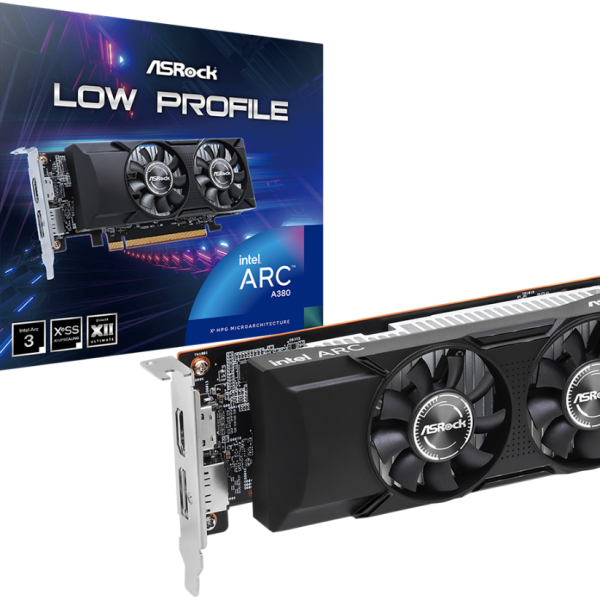 Видео карта ASRock Intel ARC A380 Low Profile 6GB