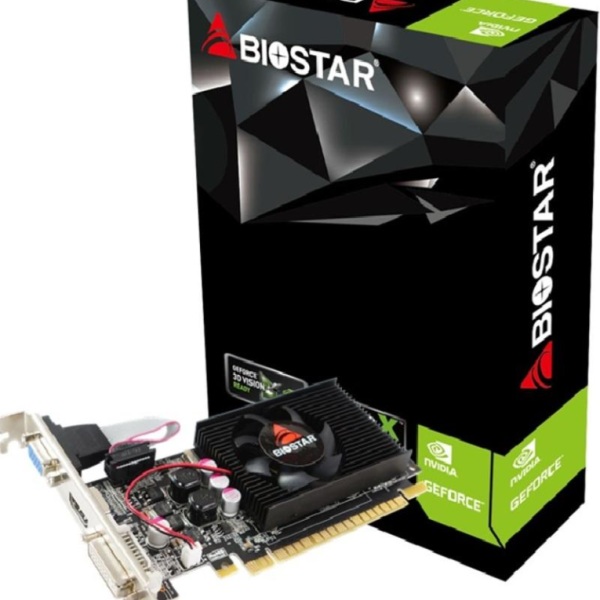 Видео карта BIOSTAR GeForce GT 610, 2GB, SDDR3, 64 bit, DVI-I, D-Sub, HDMI
