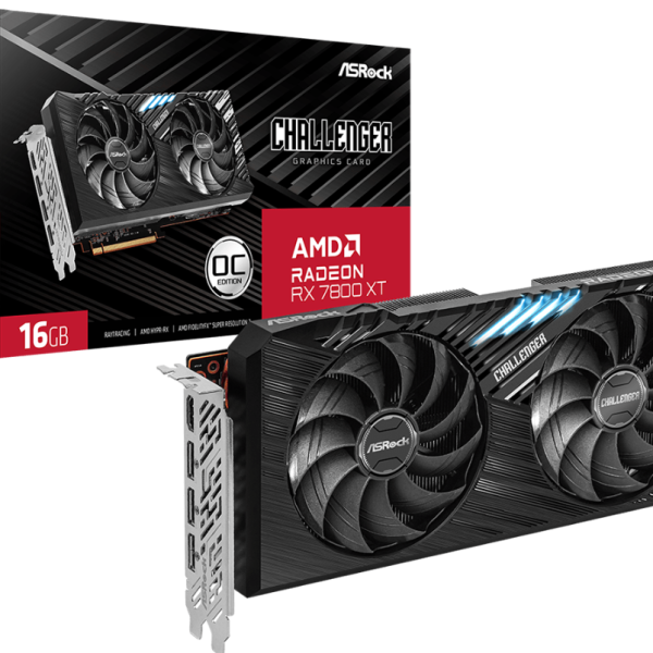 Видео карта ASRock RX 7800 XT Challenger 16GB GDDR6