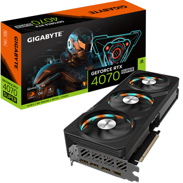 Видео карта GIGABYTE RTX 4070 SUPER GAMING OC 12GB GDDR6X
