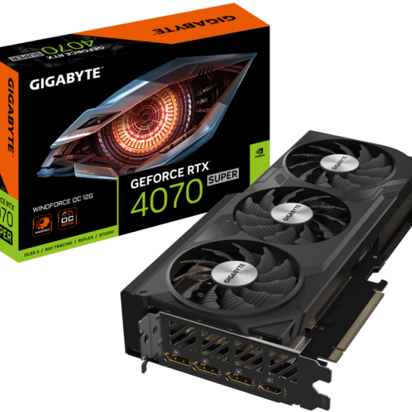 Видео карта GIGABYTE RTX 4070 SUPER WINDFORCE OC 12GB GDDR6X