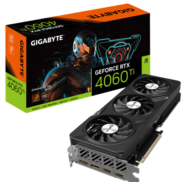 Видео карта GIGABYTE RTX 4060 TI GAMING OC 8GB GDDR6