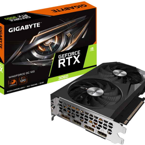 Видео карта GIGABYTE RTX 3060 WINDFORCE OC 12GB GDDR6